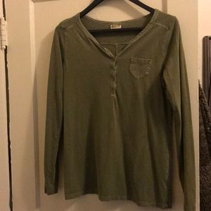 Mossimo - long sleeve - v neck button